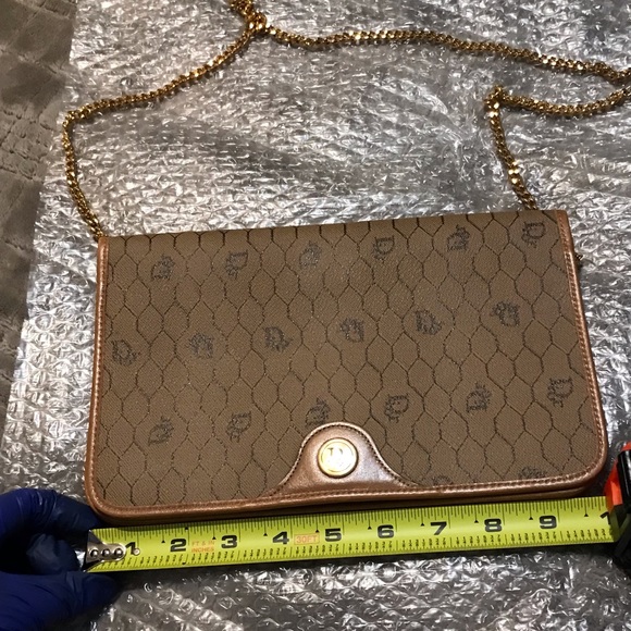 Christian Dior Flap Shoulder Bag/Clutch Bag authentic - VINTAGE - Picture 4 of 16